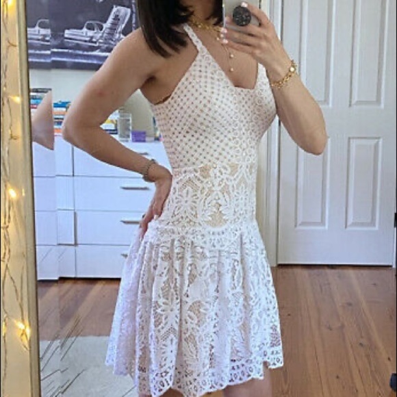 Lilly Pulitzer Dresses & Skirts - LILY Pulitzer Size 0 Halter White Lace Mini Dress